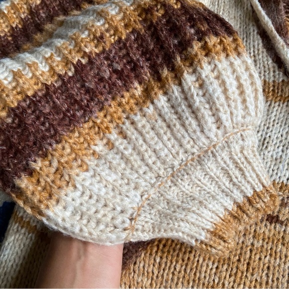 🍂 MOON RIVER BROWN TAN OMBRE KNIT TASSEL PANTS & HOODIE SET! - Picture 10 of 16